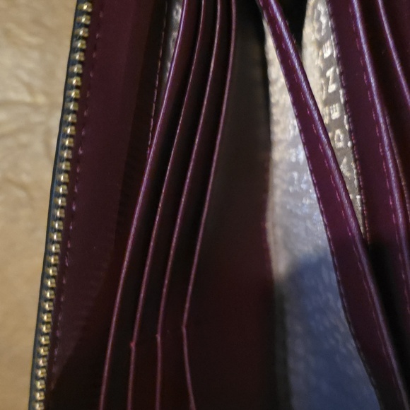 Kate Spade Dark Purple Wristlet with Black Embellishments - Picture 6 of 9